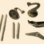 Lamp parts: antique brass hook sets                TD-102