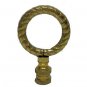 Lamp parts: solid brass round wreath lamp shade finial