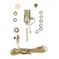 lamp parts- silver lamp kits - off/on pull-chain, 15' silver cord  TD-397PC