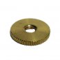 Lamp part: brass locknut w/ finial hole 1/4"-27   TV-13