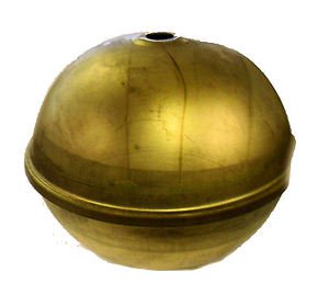 Lamp parts: 4" solid unfinished brass ball      TH-652