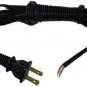 LOT OF 32 CORD W/ PLUG: 10 white, 10 brown, 12 black SPT-1