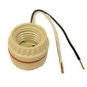 Lamp parts: 2-piece medium-based socket  w/6" wire leads   TR-84