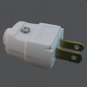 Lamp parts: white 2-pole 2-wire plugs for SPT-1, SPT-2, or rayon wire TR-336