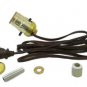 pre-wired bottle lamp kits 3/4" rubber adapter brown