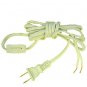 Lamp parts:Lot of 10   8' white cord w/line switch SPT-2   TR-2952