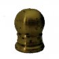 lamp parts: lot of 2.. 9/16" unfinished plain brass knob- 3/8" hole   TV-329