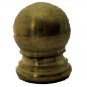 lamp parts: lot of 2.. 5/8" unfinished plain brass knob- 3/8" hole   TV-318