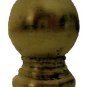 lamp parts: 3/4" unfinished plain brass knob- 3/8" hole   TV-329