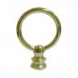 Lamp parts: Polished brass ring lamp shade finial  TV-1711