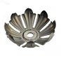 Lamp parts: raw metal leaves 2 5/8" wide (#TH-531)