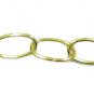 Lamp parts: lot of 20 yards 8 gauge chain - brass plated (TK-11)