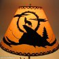 Lot of of 12 Rustic 16" laced lamp shades with coyote scene