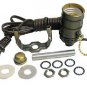 Antique brass lamp kit: brown cord, off/on pull-chain skt BRASS CHAIN TD-401PC
