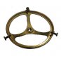 Lamp parts: lot of 10 4" cast unfinished brass metal holders  (TH-701)