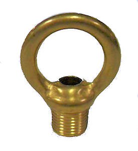 Lamp parts: solid brass male loop        TH-771