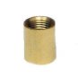Lamp parts: lot of 2 brass coupling 3/8" hole x 3/8"  hole  TV-80