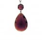Lamp parts: large purple colored  prisms TZ-392