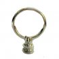 Lamp parts: Vacuum-plated chrome ring lamp shade finial