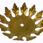 Lamp parts: unfinished solid brass leaf  4 3/4" wide        #TH-682