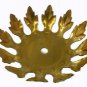 Lamp parts: unfinished solid brass leaf  4 3/4" wide        #TH-682