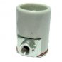 Lamp parts:porce med-based socket w/side fitter TR-114