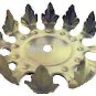 Lamp parts: raw metal leaves 4 1/2" wide        #TH-563X