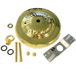 Embossed brass canopy kit for chandeliers    TD-391