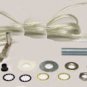 silver lamp kits - do your own: 8' silver cord/off/ no socket  TD-397X