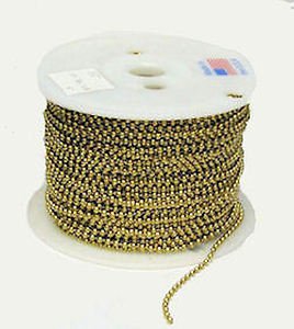Lamp part: 250' roll minature br beaded chain (TR-712)