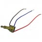 Lamp parts: 3-way 2-circuit brass push switch w/ 1" nipple   TR-300P
