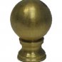 Lamp parts: 1" unfinished brass ball lamp shade finial  TV-1397/TV-40