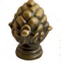 lamp parts: lot of 25 cast metal 1.5" ant brass pineapple   TV-651