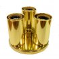 Lamp parts: Prewired 3-lite brass-plated candelabra socket TG-652