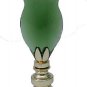 Lamp parts:CLEAR GREEN GLASS TULIP LAMP SHADE FINIAL