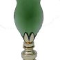 Lamp parts:CLEAR GREEN GLASS TULIP LAMP SHADE FINIAL