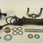 Lot of 10 antique brass-plated lamp kits: 3-way sockets, 8' brown cord   TD-401