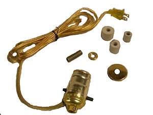 Lamp parts: pre-wired bottle adaptor lamp kits