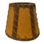 6" oiled kraft double-laced chandelier shades