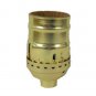 Lot of 10 brass-plated keyless lamp sockets   TR-13