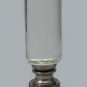 Lamp parts: CYLINDER ACRYLLIC LAMP SHADE FINIAL W/NICKEL BASE