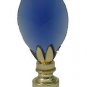 Lamp parts:CLEAR BLUE GLASS TULIP LAMP SHADE FINIAL