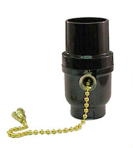 Lamp parts: OFF/ON phenolic pull chain sockets   TR-35X