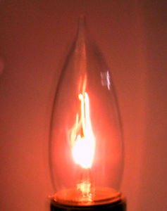 Lamp parts: Flicker light bulbs: med-based skts  TM-989
