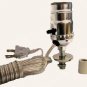 Lot of 10 silver pre-wired bottle kits - 3/4" adapter- silver cord BK-10