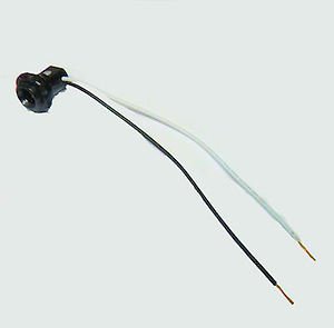 CANDELABRA PHENOLIC SOCKET W/SCREW RING & WIRE LEADS  TR-3C