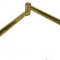 Lamp parts: 13" brass-plated double-jointed swing arm