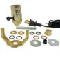 lamp part kits- make your own- brown cord, 3-way socket