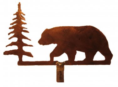 RUSTIC BEAR LAMP SHADE FINIAL  RF-4