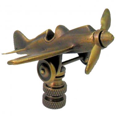 new antique brass airplane lamp shade finial